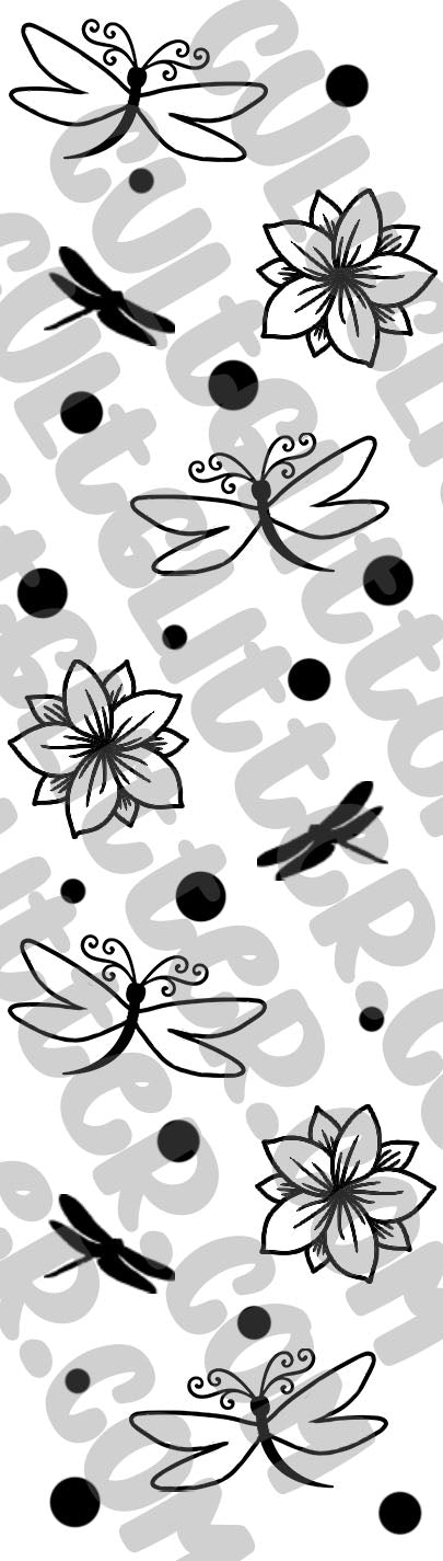 Pre-cut INKJOY Dragonflies Pen Template