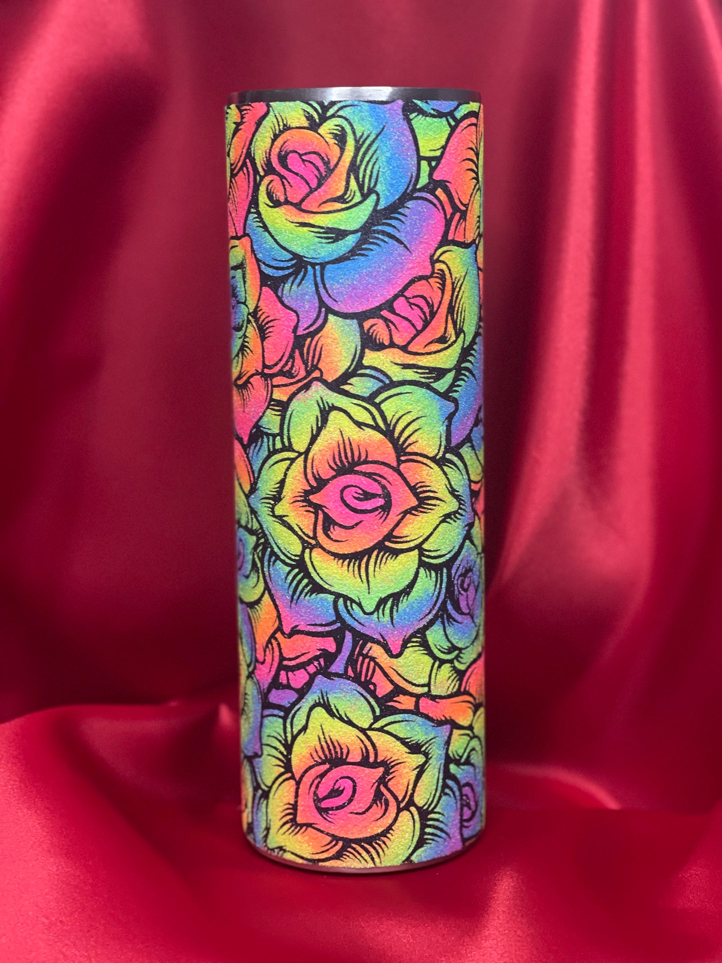 30oz Neon Glittered Live tumbler