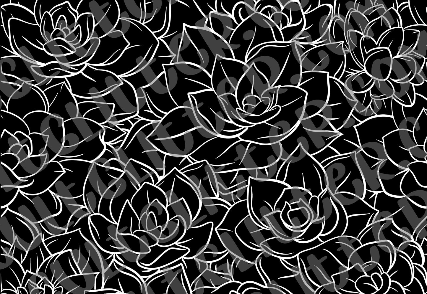 Pre-Cut Succulents Template