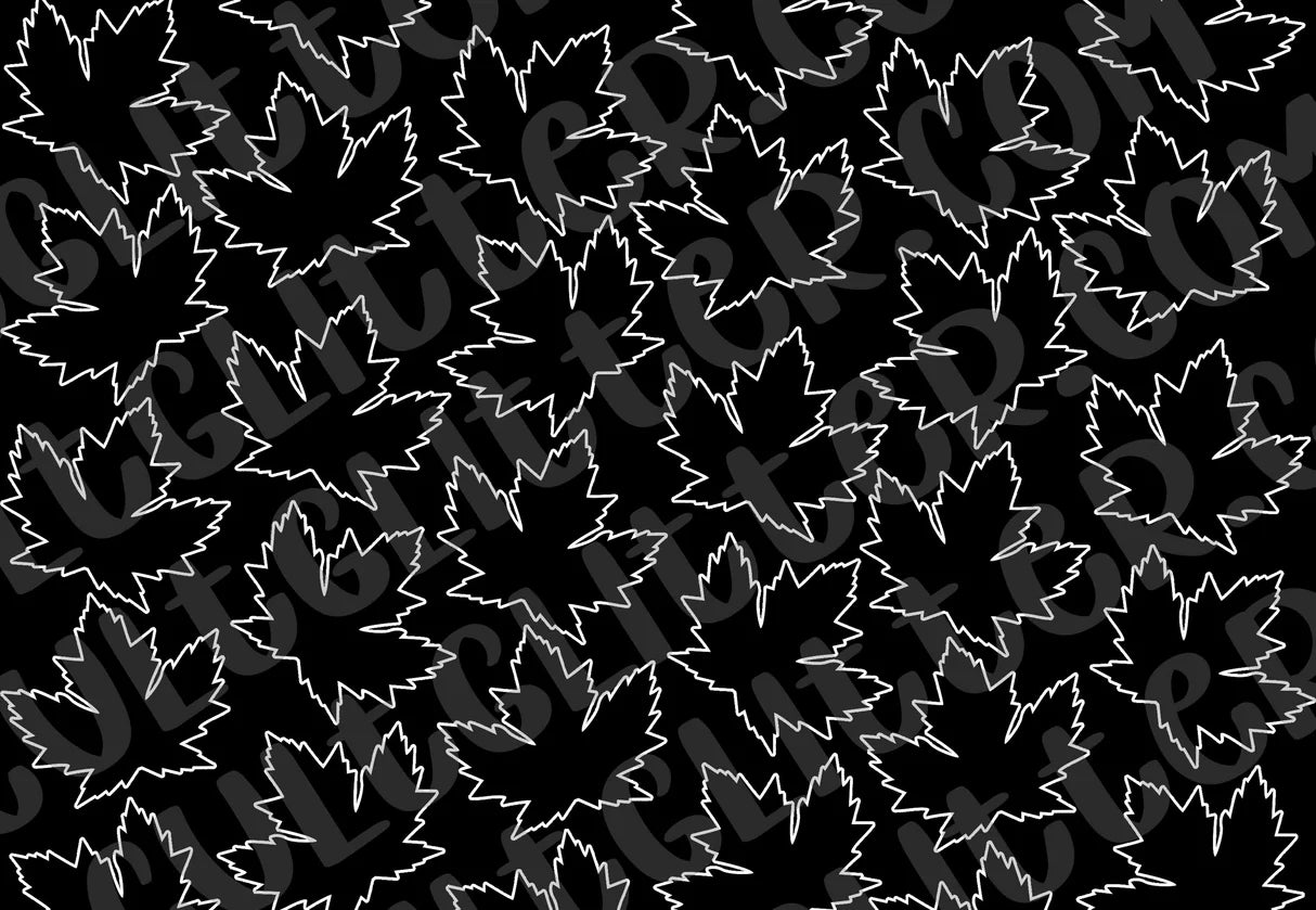 Pre-cut Maple Leaves Template