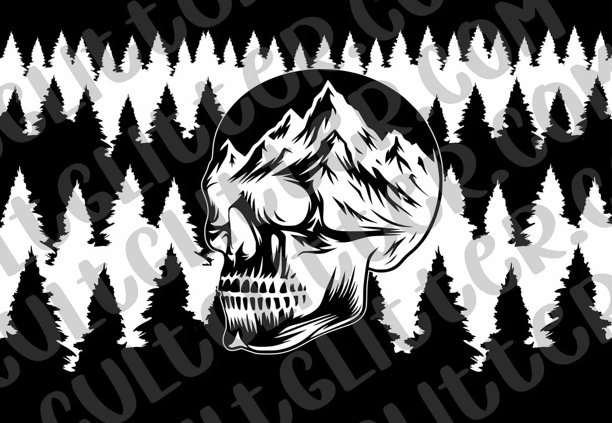 Pre-cut Mountain Skull Template