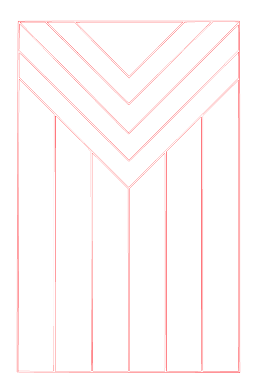 Pre-cut Pride Flags Pencil Template