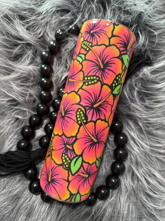 30oz Hibiscus Neon Tumbler