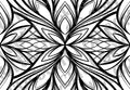 Pre-cut Abstract Petals Template