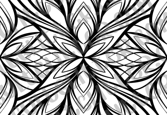 Pre-cut Abstract Petals Template