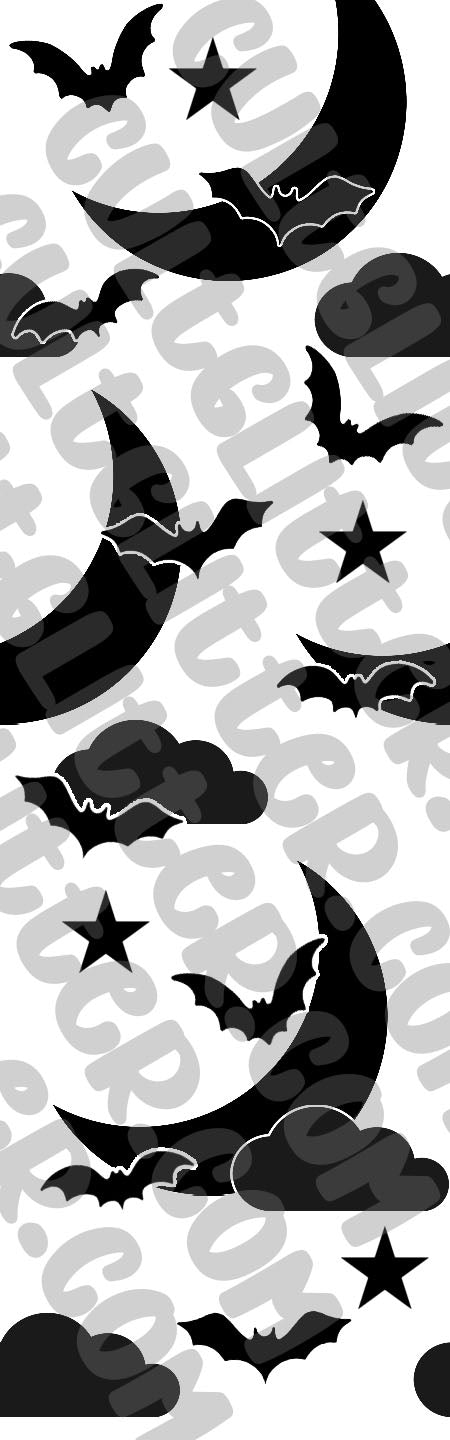 Pre-cut INKJOY Bats & Moons Pen Template