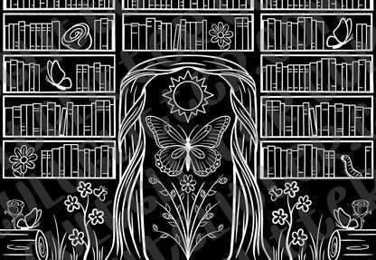 Pre-cut Butterflies Library Template