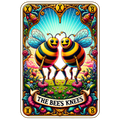 Colorful Skeleton Tarot Card - The Bees Knees