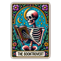 Colorful Skeleton Tarot Card - Booktrovert