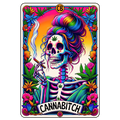 Colorful Skeleton Tarot Card - Cannibitch