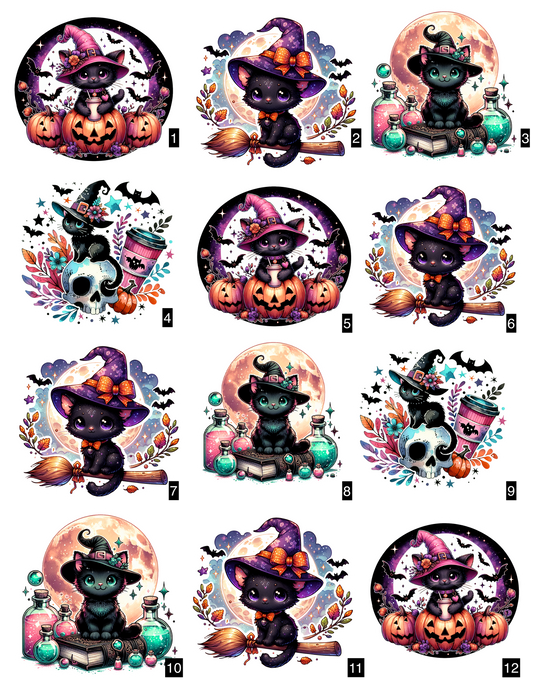 ✨Cute Spooky Cats Stickers ✨