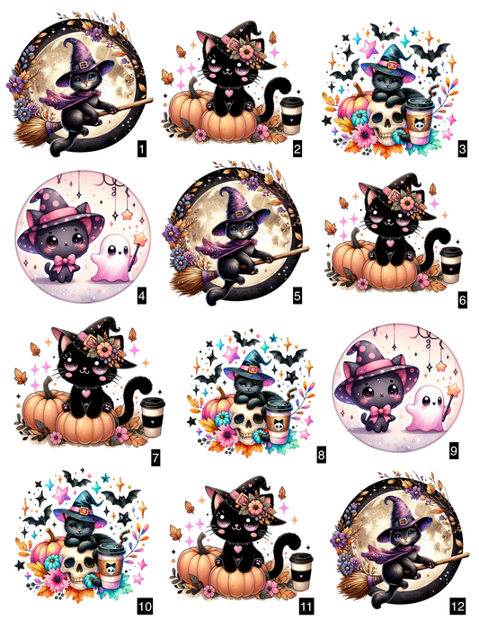 ✨Cute Spooky Cats Stickers PG2 ✨