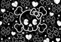 Pre-cut Cute Skull w Bow Template