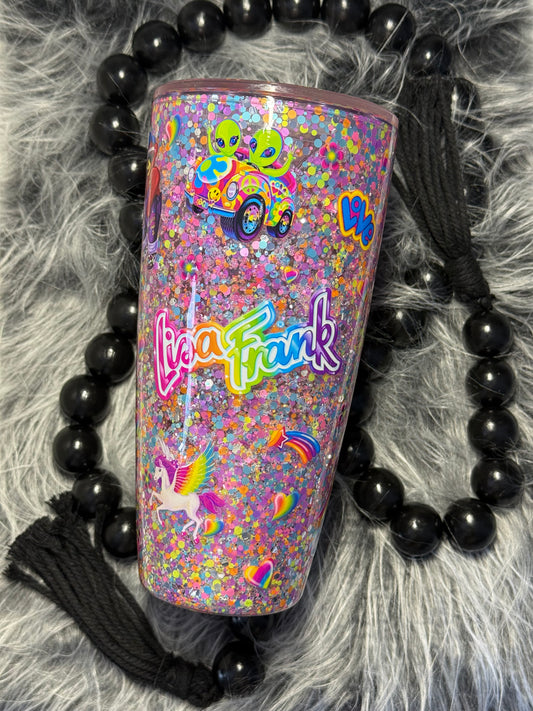 30oz RTS 90’s Neon Snowglobe Tumbler