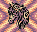 Pre-cut Southwestern (Horse 3) 20oz Skinny Template