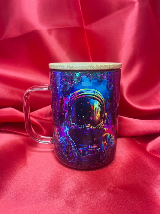 Spaceman Snowglobe Tumbler