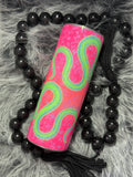 Serpent Bloom Neon Tumbler