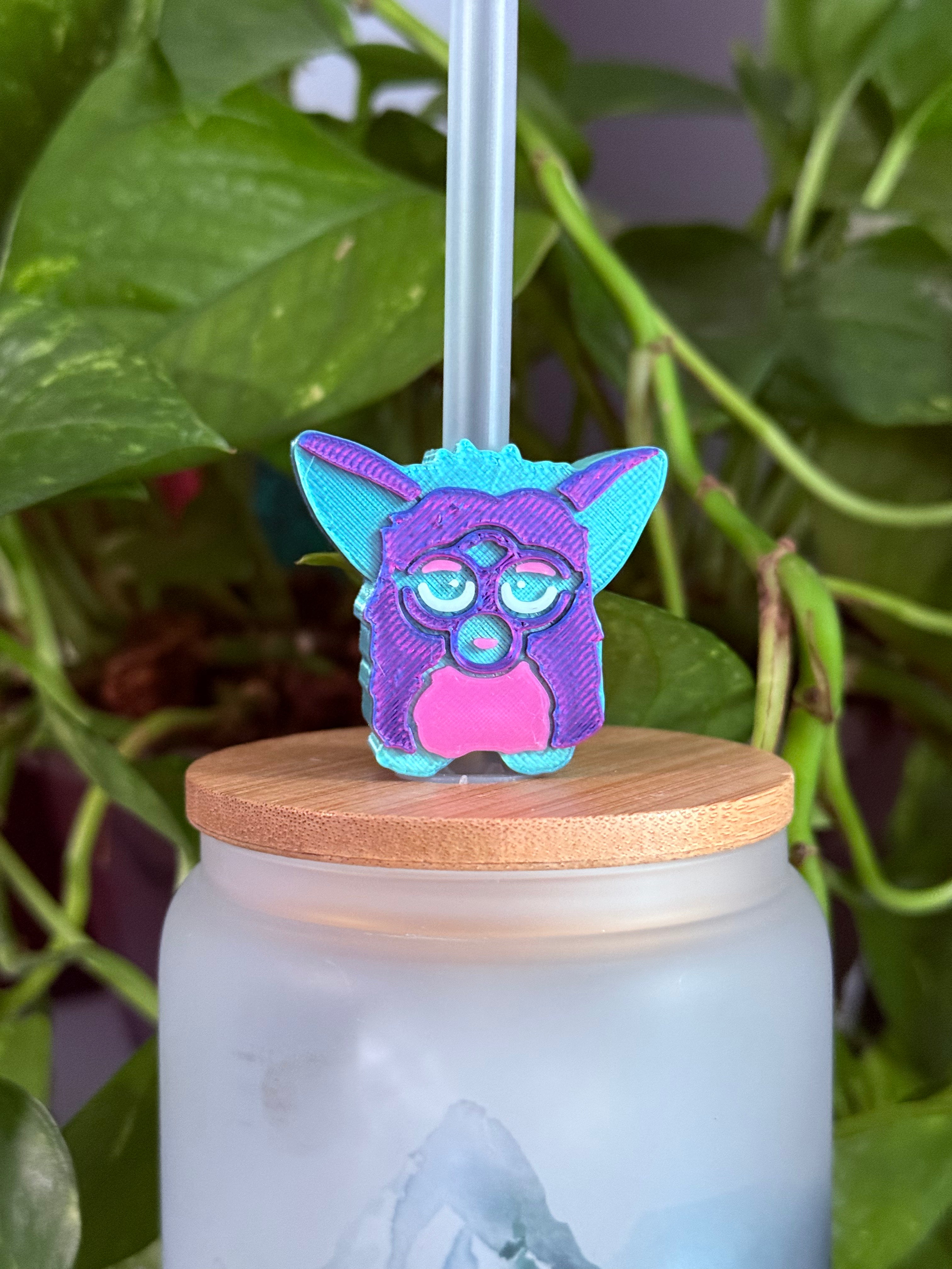 90's Nostalgic Straw Topper