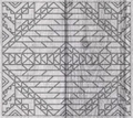 Pre-cut Southwestern (MOSIAC 1) Straight Template (OUTLINE ONLY)
