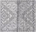 Pre-cut Southwestern (MOSIAC 2) Straight Template (OUTLINE ONLY)