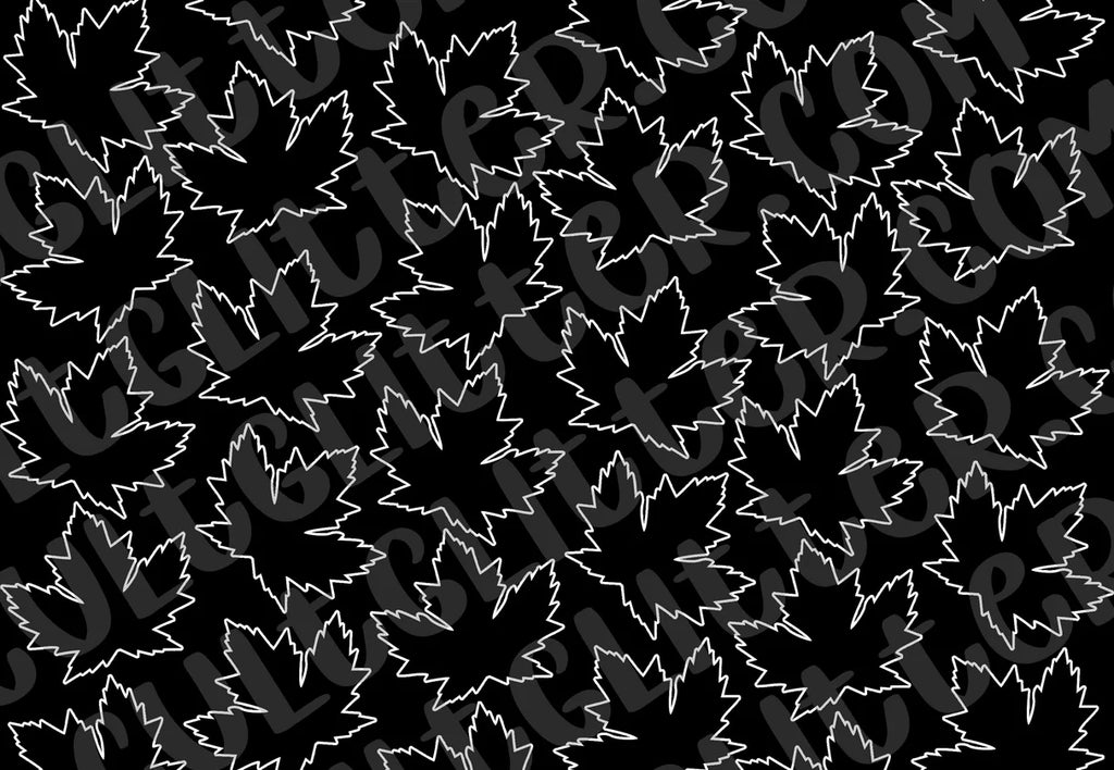 Pre-cut Maple Leaves Template