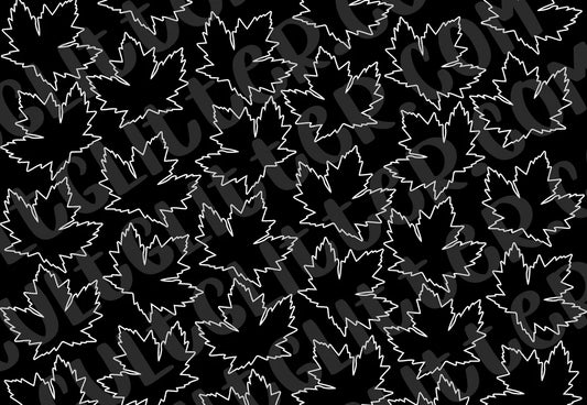 Pre-cut Maple Leaves Template