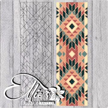 Pre-cut Southwestern Blanket V6 Pen Template