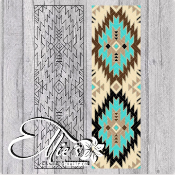 Pre-cut Southwestern Mosaic V2 Pen Template