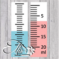 Pre-cut Syringe Shot Pen Template