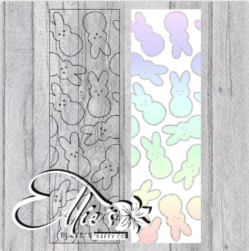Pre-cut Easter Bunnies Pen Template