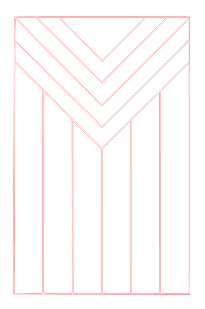 Pre-cut Pride Flags Pencil Template