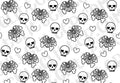 Pre-cut Skelly Valentine Template