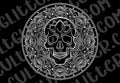 Pre-cut Skull Mandala Template