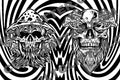 Pre-cut Skull Mushroom Template