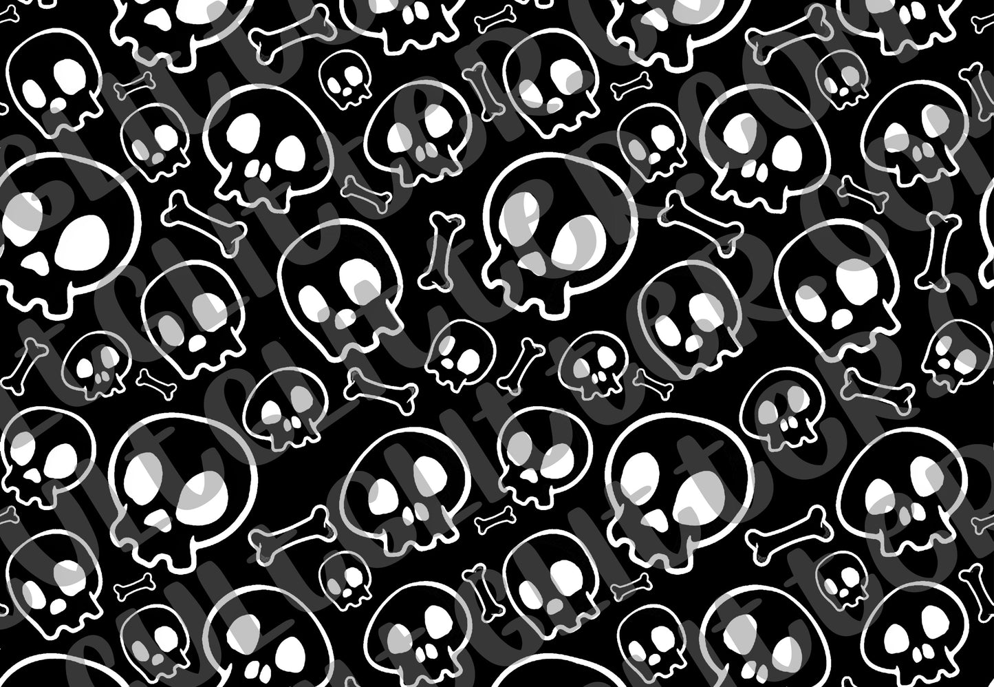 Pre-cut Skull and Bones Template