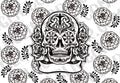Pre-cut Sugar Skull Template