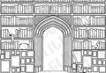 Pre-cut Wizards Library Template