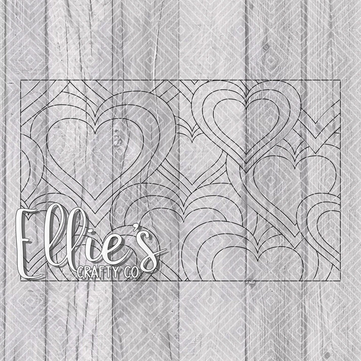 Pre-cut Sweethearts 20oz Straight Template